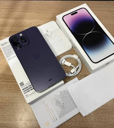 Apple iPhone 14 Pro Max Complete Box Urgent Sale Connect Wtp No