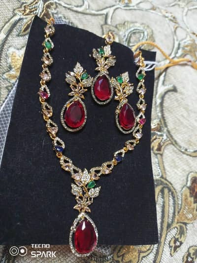 gold plated jewellery set