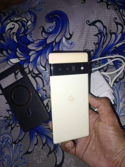 google 6 pro 12+128 gb PTA approved 10/10 original charger sat hai