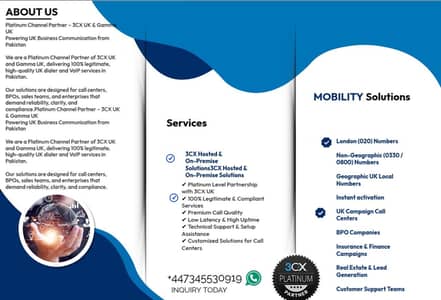 webex, 3cx, Bt Cloud