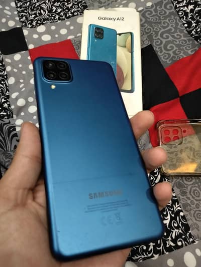 SAMSUNG A12/4GB/64GB/TOTAL ORIGNAL/10/10 CONDTION