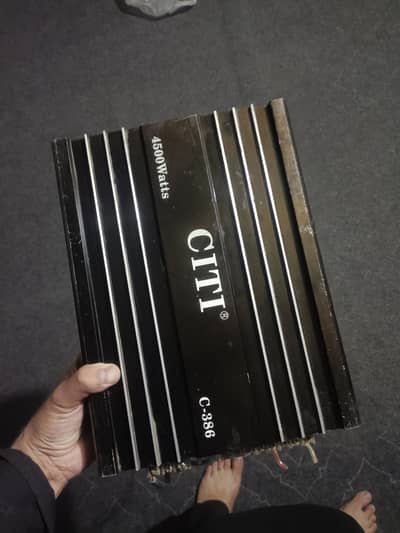 Pioner woofer and amplifier