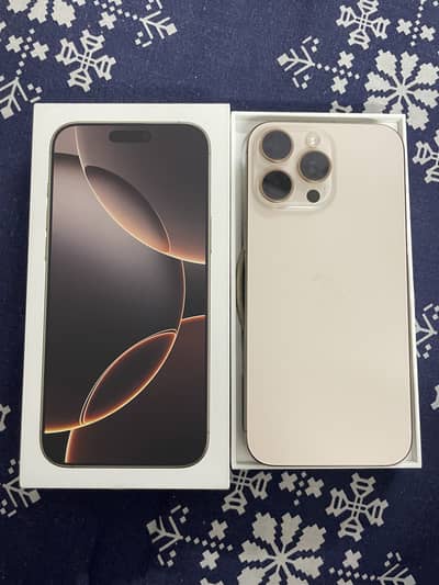 iPhone 16 Pro Max 512GB (Non PTA) with box and cable