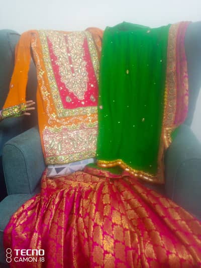 Beautiful gharara fully embroided