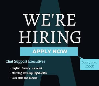 Chat support Executive Job in park view city