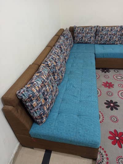 L shaped 7 seater sofa set