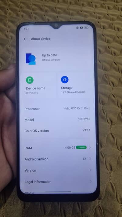 OPPO A16 4/64 Urgent Sale