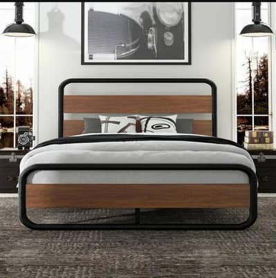 iron Dubble Bed|king bed|steel bed|Iron furniture|03092056793