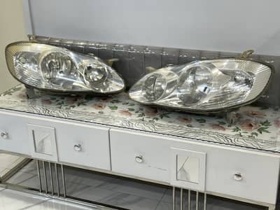 Toyota Corolla front heads light pair 2003 til 2007