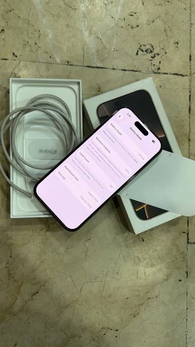 iphone 16 pro 256GB Non PTA Factory Unlock