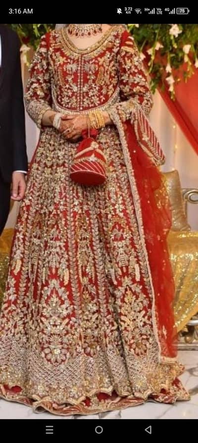 Bridal wedding dress fir Barat
