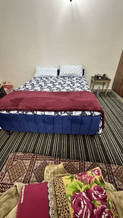 Double Bed + Spring Matress- Queen Size Brand New Condition