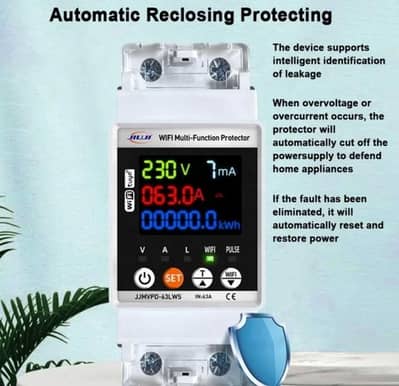 Wifi Breaker for Power Monitoring, over load protection and unit lock