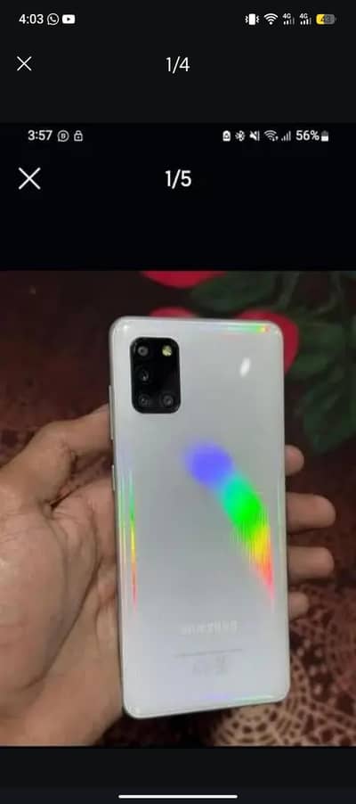 Samsung Galaxy a31 AMOLED display hai only phone