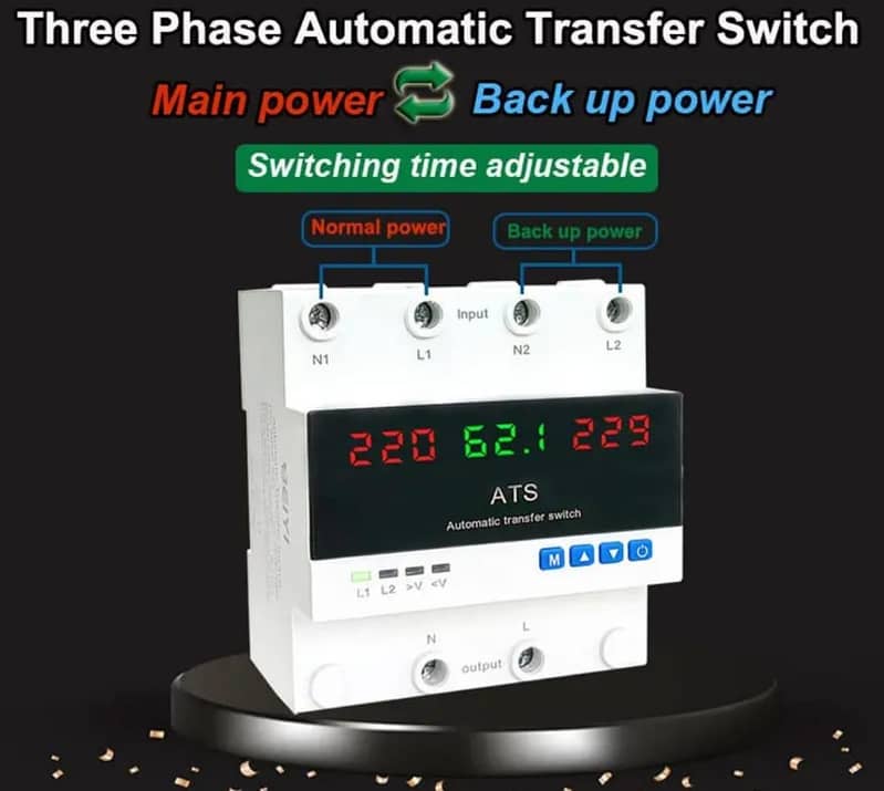 Automatic Transfer Switch for Single phase 3 phase voltage protecter 2