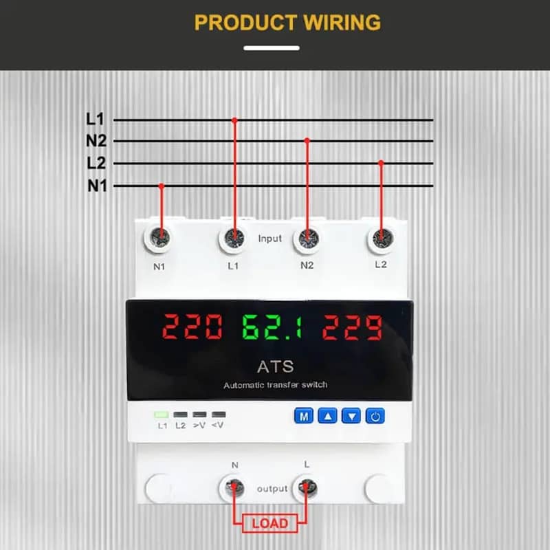 Automatic Transfer Switch for Single phase 3 phase voltage protecter 5