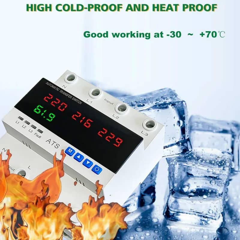 Automatic Transfer Switch for Single phase 3 phase voltage protecter 6