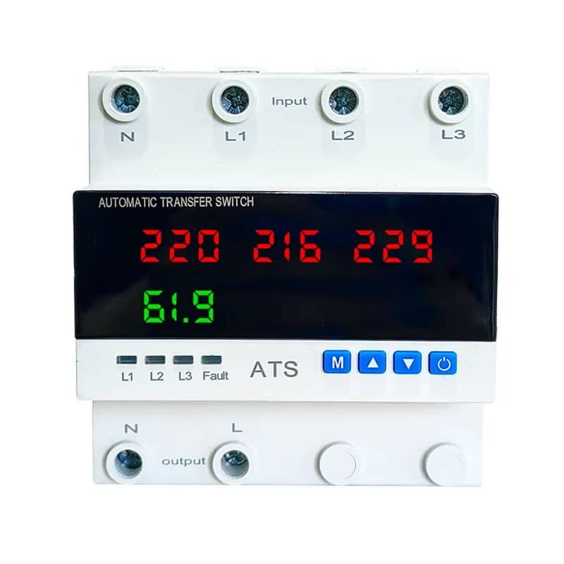 Automatic Transfer Switch for Single phase 3 phase voltage protecter 8
