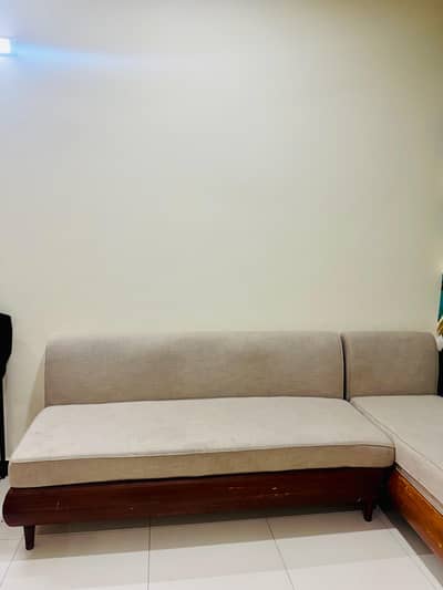 L Shape Sofa Set with 4 Chairs, 2 Coffee Chairs & Center Table