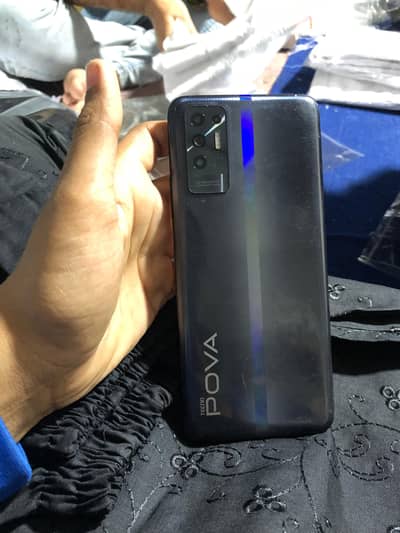 Techno pova 2 big 7000 mah battery with box orignal charger accesories
