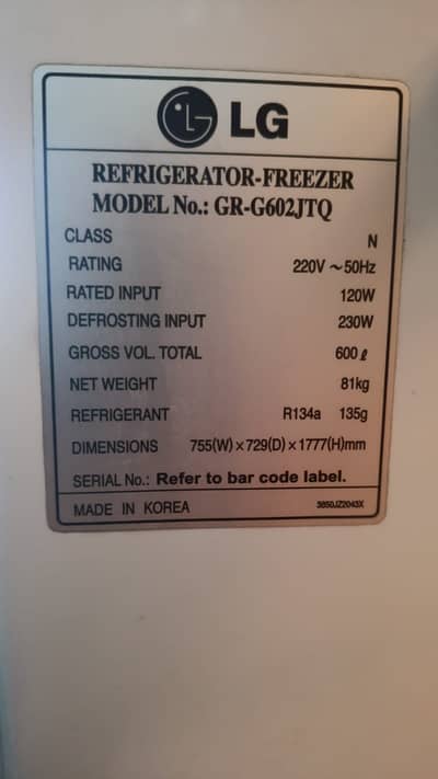 Dawlance big Refrigerator