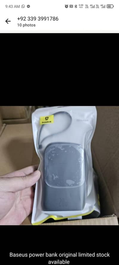 Bauses power bank 20000 Mah