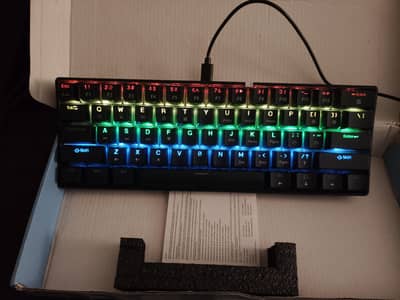 RGB Mechanical Keyboard K61 (Black) - Like New - Type-C Wired