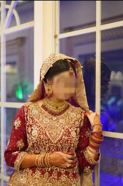 Red Bridal Lehenga - fresh condition full heavy work Used once only