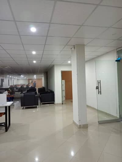 1 Kanal New Ground Floor Commercial Hall for Rent in Main Road Johar Town for Multinational Company + Resturent + Bakary + Showroom + Saloon + Madical Setup + IT Company