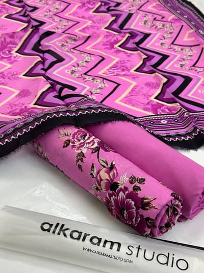 Al Karam and Maria b 3pc unstitched lawn Eid collection 2026 100% orig