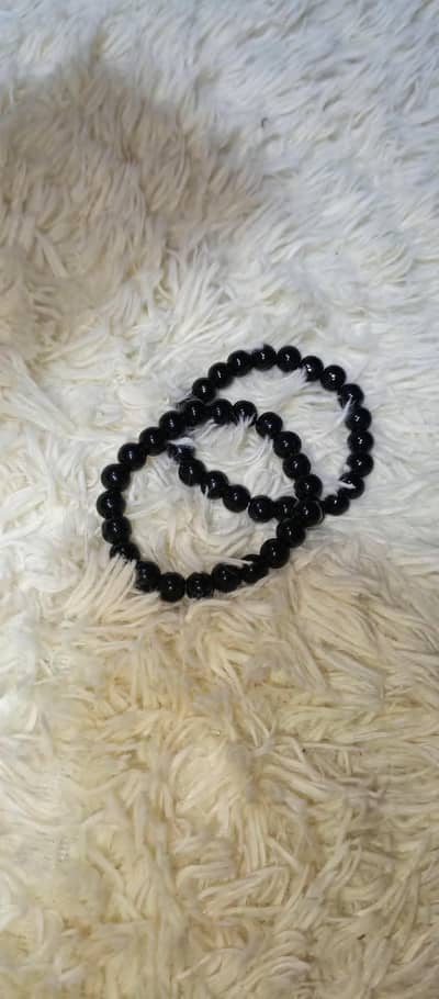  Classic Black Beads Bracelet 