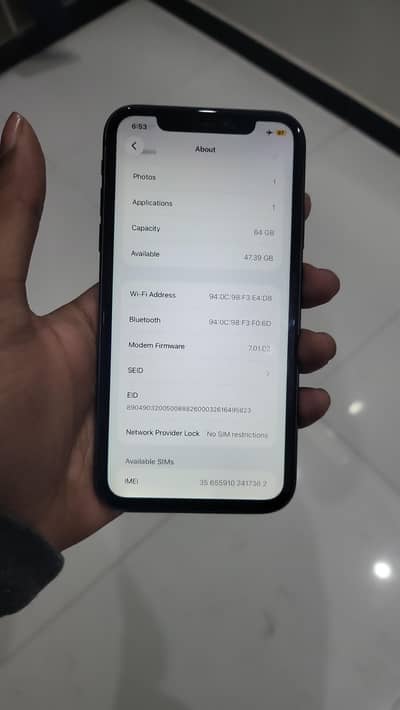 iPhone 11 64GB Non PTA – Factory Unlock – Face ID OK