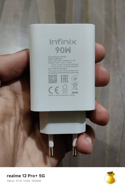 Infinix Note 50 pro 90W Original Charger for sale