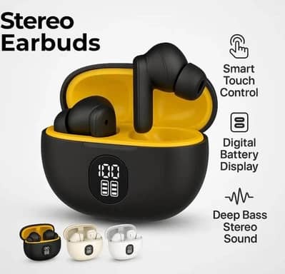 TWS Stereo Earbuds | Best Quality Airpods | Box Pack | 03190252896