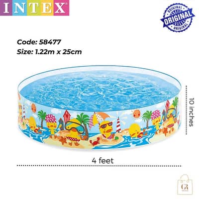 4 Feet Airless Intex Swimming Pool Box Pack |Delivery Also 03190252896