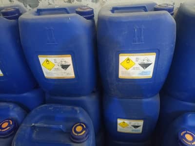 Hydrogen peroxide, acetic acid, formaline bleach liquid, castic soda