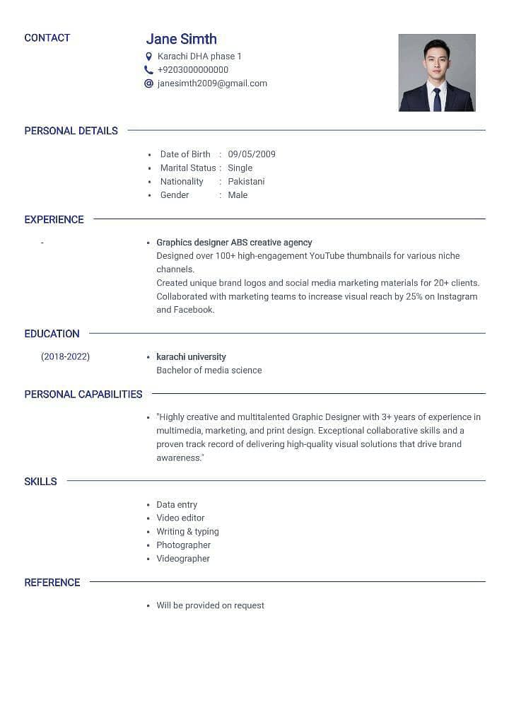 Professional CV Maker 6