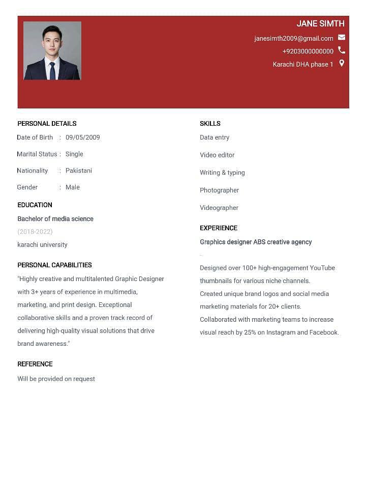 Professional CV Maker 7