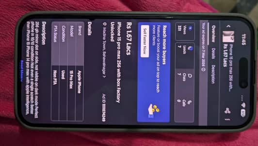 iPhone 15 pro max 256 with box Factory Unlocked