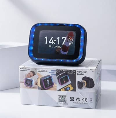 Smart Speaker Voice Assistant Portable with RGB Lights.