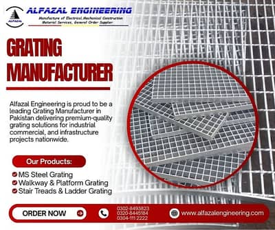 Grating Manufacturer in Pakistan/ Alfazal Engineering/ Cable Trays/