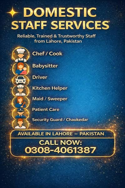 Maid / Cook / Babysitter Available 0,3,0,8,4,0,6,1,3,8,7