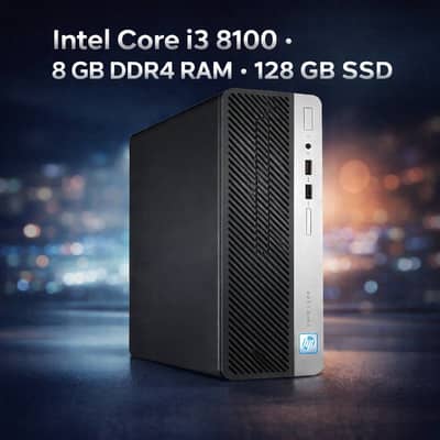 HP PRO DESK400 G5 Desktop intelCorei3 8th generation | 4GB DDr4 128ssd
