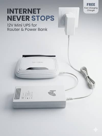 original router UPS ,8,9 hours backup( 0314 608 0471)