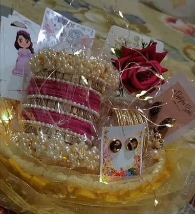 4 pcs Indian design gold plated pearl