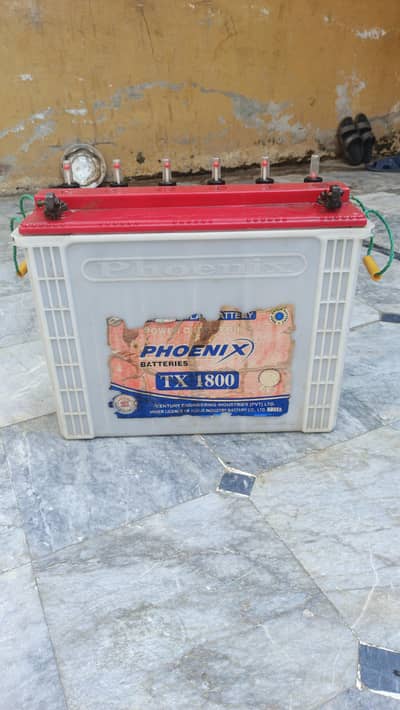 TX 1800 12 v 230 ah Phoenix battry raining halat me for sale