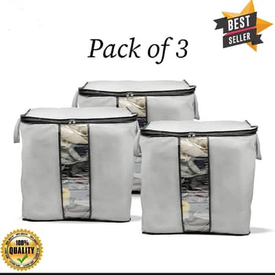 pack of 3 Large Capacity Storage Bags
