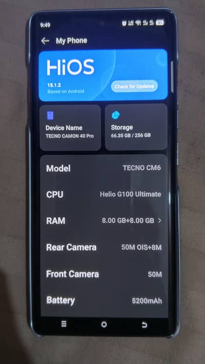 Tecno camon 40 pro