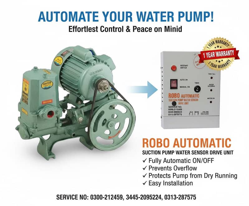 Suction pump automatic water sensor 0