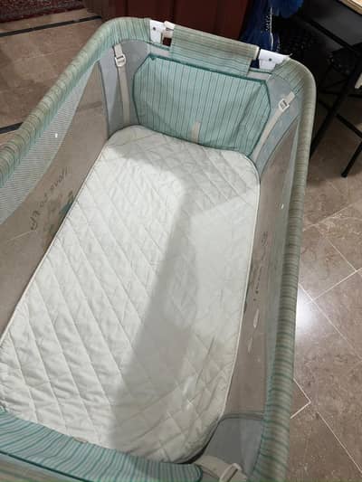 Tinnies baby cot 1-5 years for sale. In useable condition 03010273333